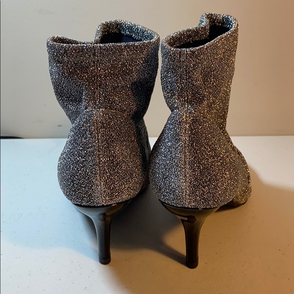 Ellos Metallic Knit ankle boot NWOT - Picture 3 of 9